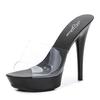 Slippers Women's 2025  New Summer Fashion 13CM Versatile  Sexy High Heels Stiletto