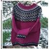 Damen Rundhals Farbblock Lockerer Passform Pullover Strickpullover Geometrisch Street Style 2025