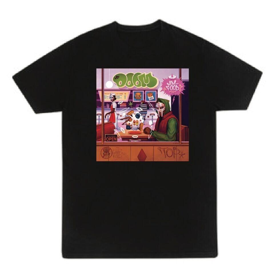 MF DOOM Doomsday x MM FOOD Футболка, Рэпер Унисекс Черная Футболка Унисекс Футболка S