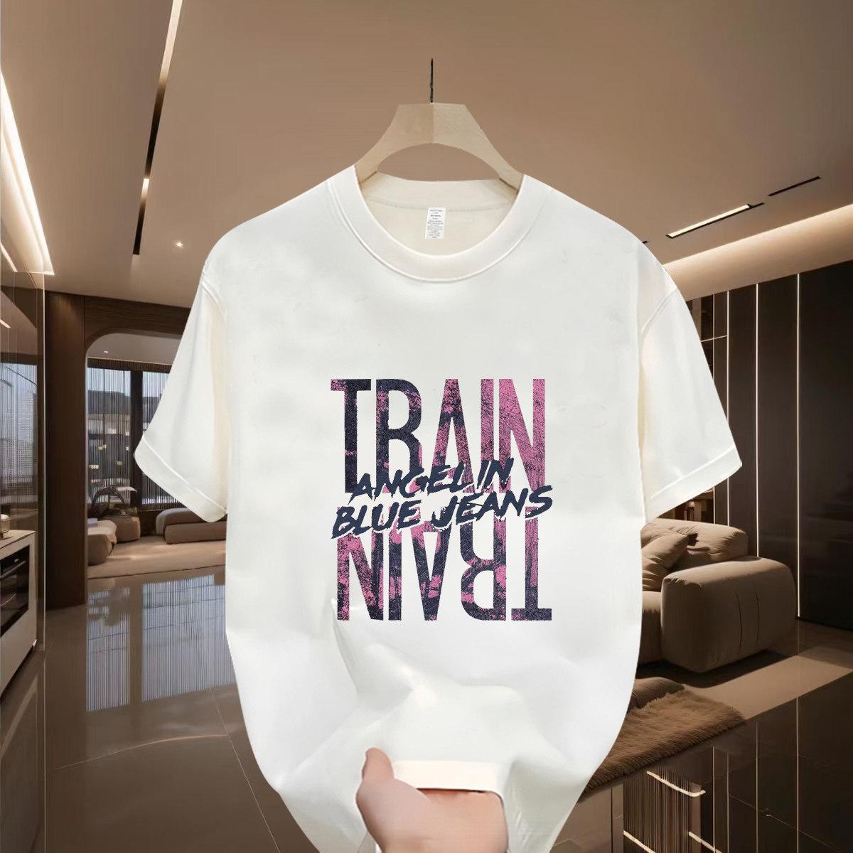 

Cross-Border Exclusive Explosive Goods, Good Goods 100% Pure Cotton Trendy Brand Short-Sleeved Men S Fashion Casual Versatile Comfortable Top T-Shirt 3XL