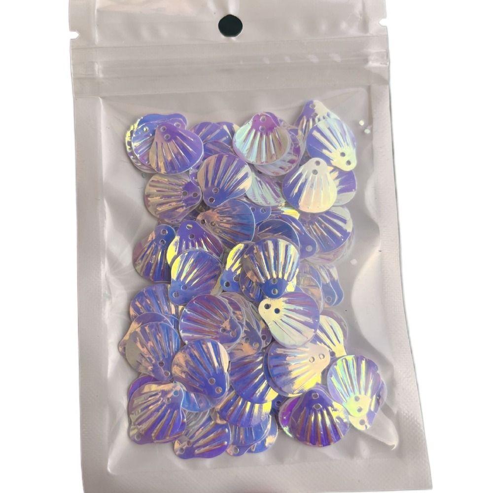 Shell Shape Mermaid Flake Glitter Auroral coloration Shell Sequins DIY Tools Nail Art Decor  Women