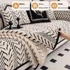 1PC Nordic Thicken Sofa Cover for Living Room Winter Plush Non-slip Sofa Cushion Dust-proof Warm Couch Towel Furniture Protector