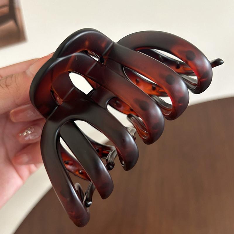 Elegant Large Size Hair Claw Clip Transparent Color Minimalist Simple Shark Clip Hair Accessories for Thick Hair