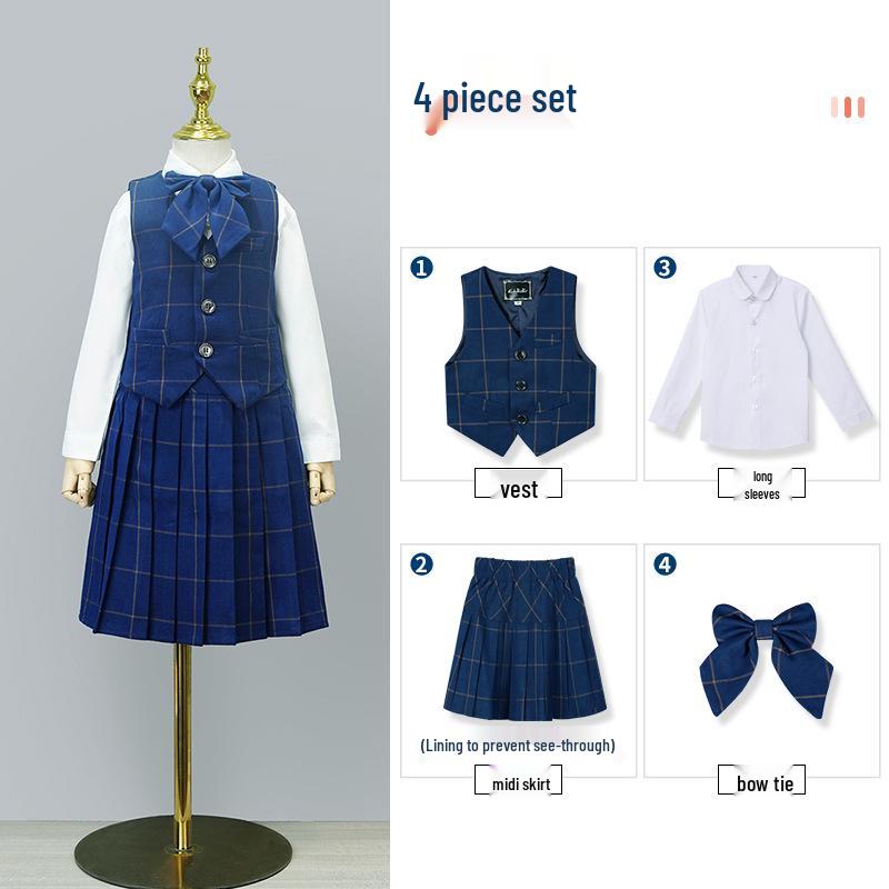 Kindergarten Summer School Uniform Set - Performance Costumes for Primary and Secondary Students