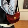 High-end Saddle Bag for Women, Small Crossbody Bag, Niche, Retro, Fashionable Shoulder Bag, Niche, Exquisite, Versatile for Everyday Use.