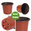 Plastic Flowerpot Planting Seeds Pot Cultivation For Succulent Small Plant Pot Thickened Nursery Pots Garden Accessories