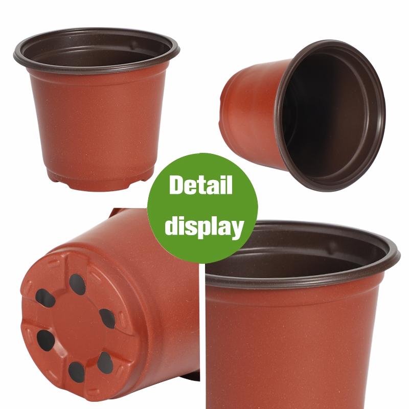 Plastic Flowerpot Planting Seeds Pot Cultivation For Succulent Small Plant Pot Thickened Nursery Pots Garden Accessories