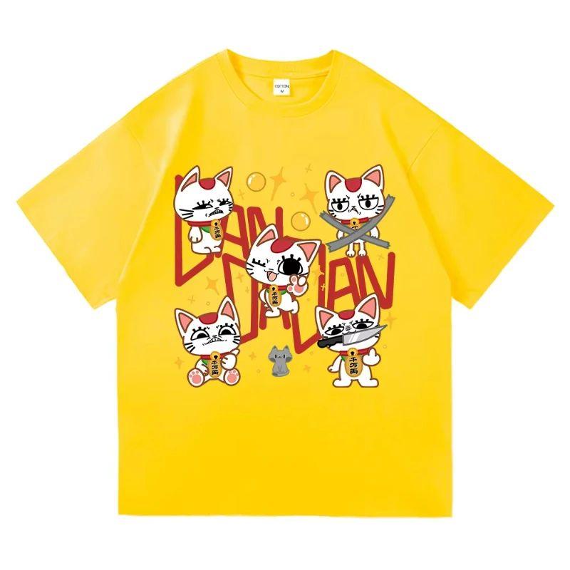 

Japanese Anime TShirt Dandadan Turbo Granny Cat T Shirt Fashion Harajuku Aesthetic Top Cartoon Print Cotton Tees Shirts Unisex 4XL