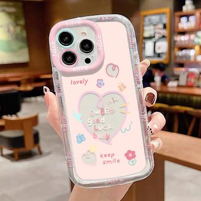 Mobile Phone Cases for iPhone 11 13 XR 15 Pro Max 12 14 Pro Max Case iPhone 16 7 Plus 8 Plus XS Max Cartoon Pattern Anti-drop Protection Shockproof