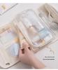 Twill Waterproof Hanging Toiletry and Makeup Organizer with Wet/Dry Separation