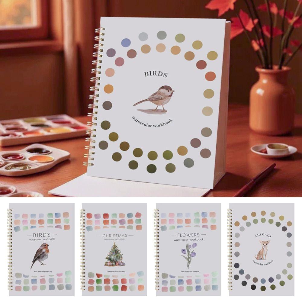 with Paint Brush Watercolor Workbook Beginner-Friendly Art Painting Supplies for Kids Adults Teens