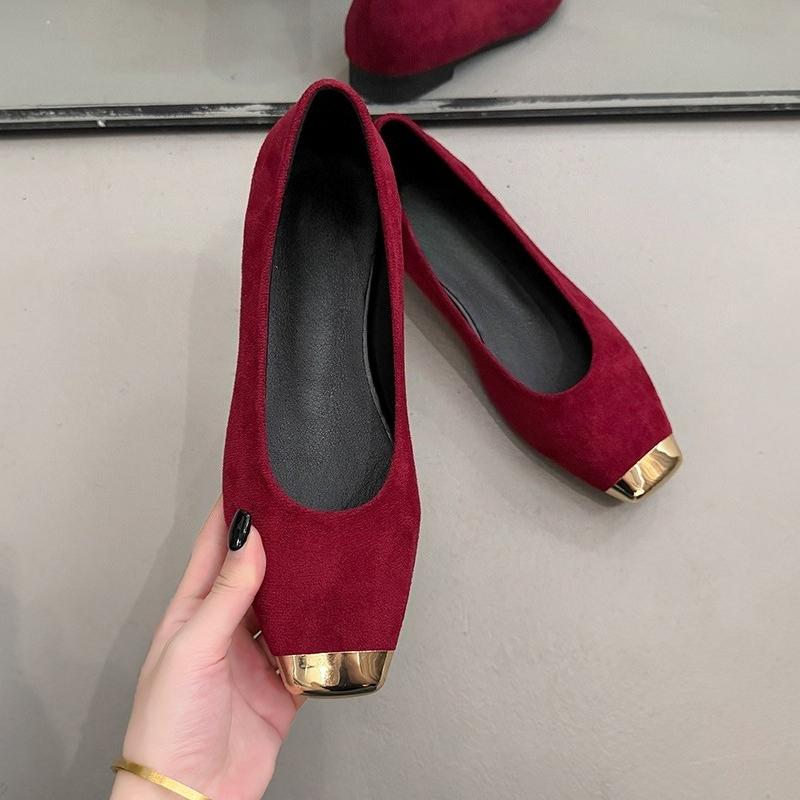 

Fashion Flats Women Shallow Shoes Fashion Suede Elegant Shoes 2025 New Autumn Casual Sneaker Designer Classical Cozy Sandalias De Mujer 40