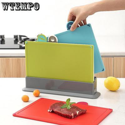 Ensemble de 4 + 1 planches à découper en polypropylène de qualité alimentaire, anti-moisissure, pour fruits et légumes, outil de cuisine hygiénique