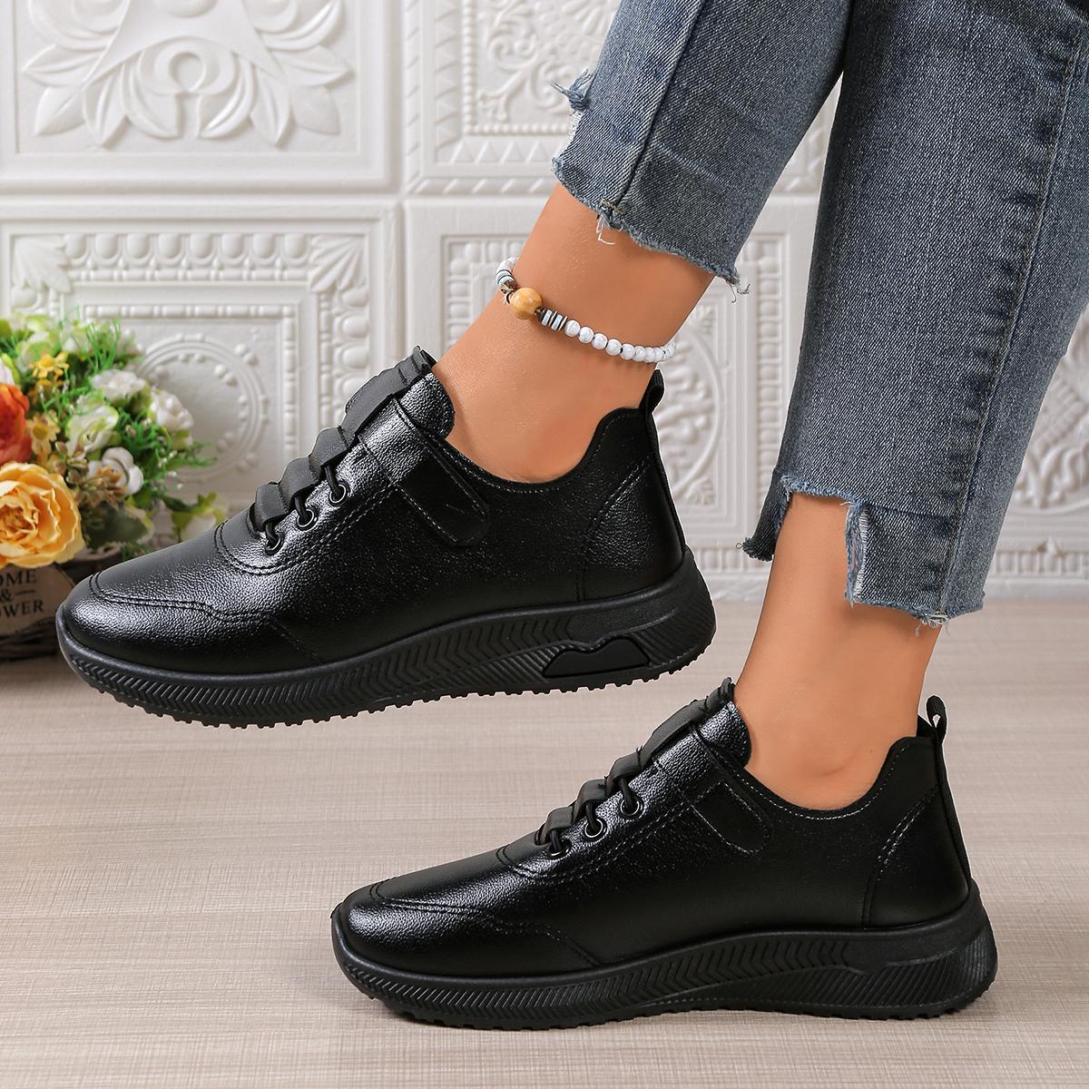 

Fashionable New Shallow Mouth Comfortable Sports Shoes Spring and Autumn Round Toe Elegant Flat Casual Women s Shoes 35