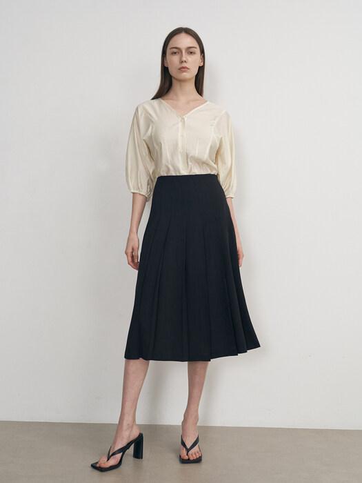 Nevel Everywear Pleated Skirt_Black