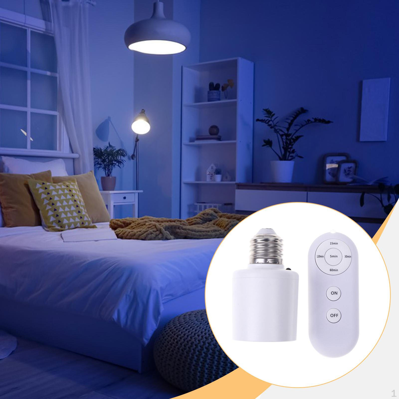 

Розетка для лампы с пультом дистанционного управления, таймер задержки, патрон для лампы для прихожей, спальни, дома