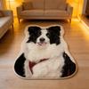 Golden Retriever Portrait Shaped Plush Rug Non Slip Washable Floor Mat Cute Bedroom Carpet Dog Lover Home Decor Mat