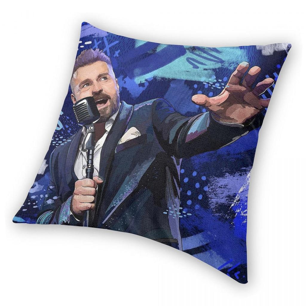Alfie Boe Musical Theatre Square Pillowcase Polyester Linen Velvet Creative Zip Decor Sofa Seater Cushion Cover