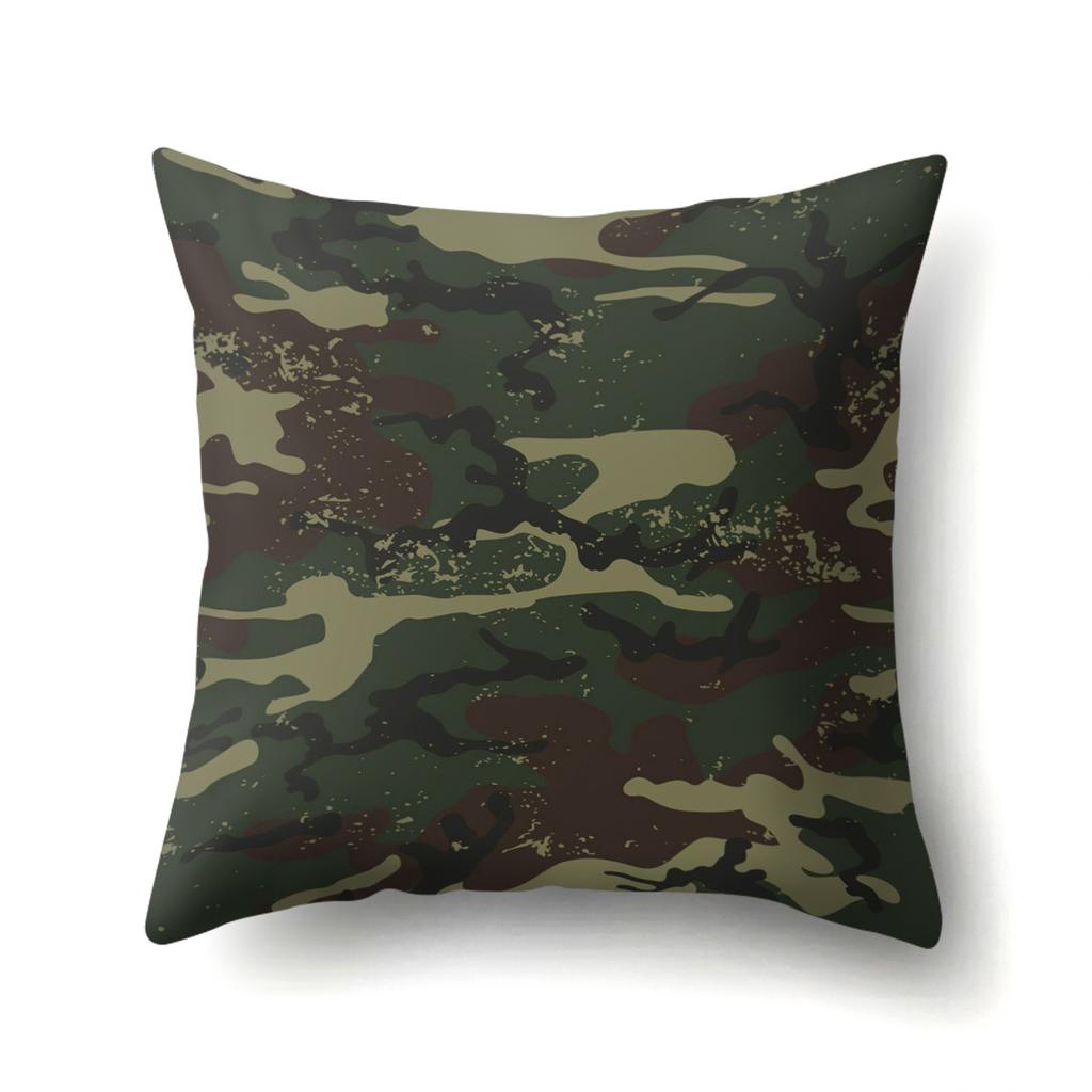 Kontorpute Putetrekk Fargerik Bølgete Kamuflasje Midjepute Kreativ Hjem Sofa Putetrekk