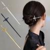 DIY Creative Sword Hair Stick Hairpins Headwear Chinese Style Sword Hair Fork Buns Punk Hairpin Women Trendy Hair Accessories