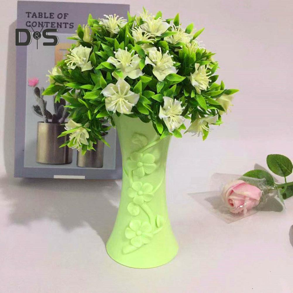 Embossment Vase Arrangement Pot Container Home Office Table Decor