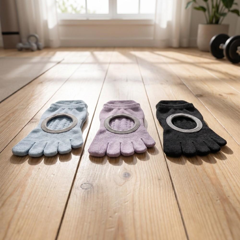 Non-Slip Five-toe Socks Cotton Floor Toe Socks Indoor Socks Women's Short Yoga Socks Spring Summer