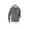 adidas Essentials Fleece 3-Stripes Full-Zip Hoodie Dark Grey Heather Men Streetwear IJ6480