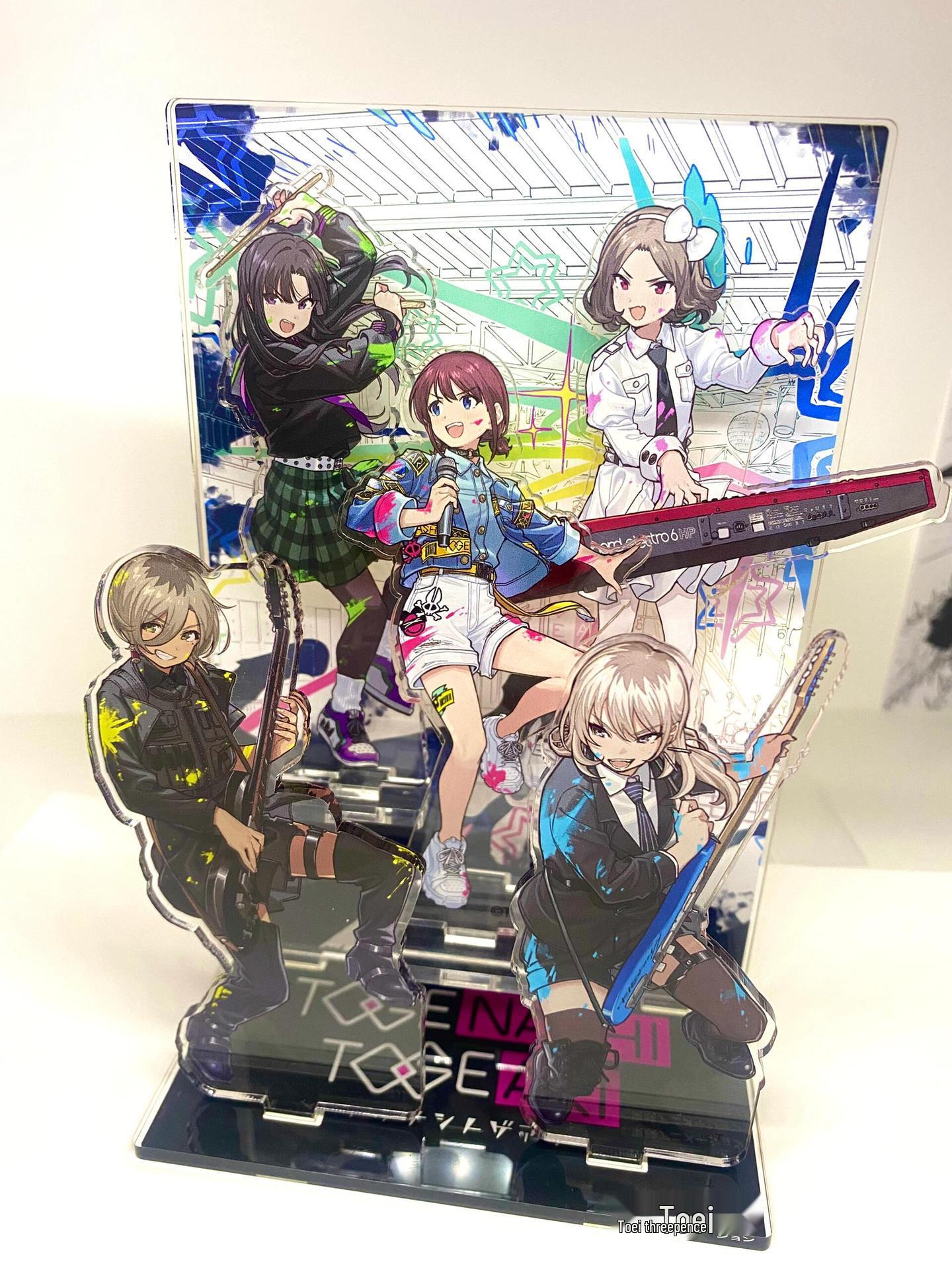 GBC Crying Girl Band Members Anime Standee Ornament Crying Girl Band All Members Standee [Single Pack]