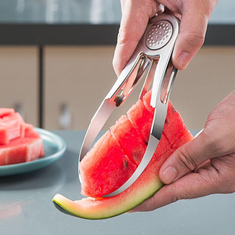 Cut Watermelon Knife Splitter Stainless Steel Spoon Seed Removal Handy Gadget Little Windmill Multifunctional Salad Fruit Fishing Tool Melon Cutting Tool