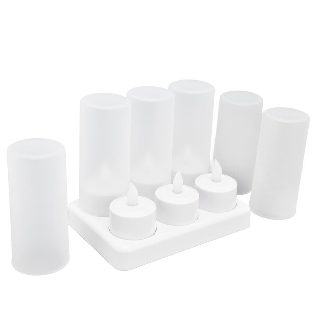 Reusable LED Candle Light Flameless Tea Light Electric Fake Candle for Wedding Party Table Dining