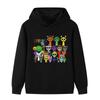 B1059 Kids Boys Girls Sprunki Print Soft Colorful Long Sleeves Hoodie
