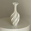 3D Printed 3D Printed Flower Vases Swirl Pattern Nordic Abstract Vase Decorative Vase  Home Decor
