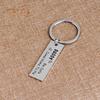 Trucker Dad Gift Drive Safe Keychain Carving Letter Tag Pendant Men Key Ring Suspension Trinket