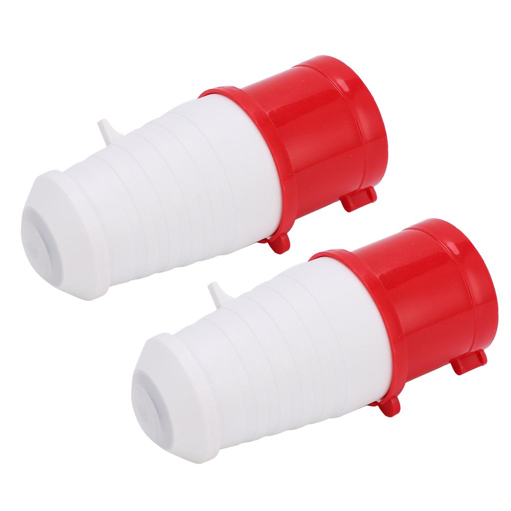 2PCS Industrial Connector 3 Phase 4 Pin 380415V 32A 3P+E IP67 for Airport Tunnel Railway Stadium