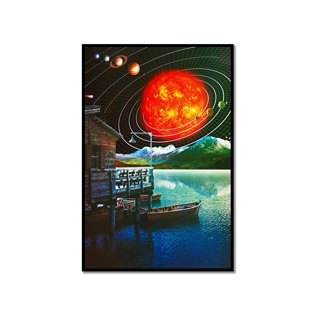 Astronaut Galaxies Wall Art Poster Moon Earth Cyberpunk Sci Fi Mural Modern Home Decor Canvas Picture Print Living Room Decorate