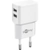Goobay | 4 Pin USB Type A | Europlug (CEE 7/16 Power Supply) | White | 12 Watt