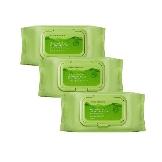 Nature Republic Jeju Sparkling Cleansing Tissue (150 Sheets + 15 Bonus Sheets)