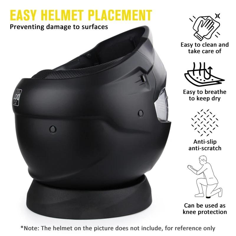 Supporti per Casco da Moto Anello Donut Rotondo per Casco Pad di Servizio Portatile Per Pulire Visiera Rimuovere Pad e Installare Attrezzature