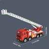 Diecast Feuerwehrauto Modell Simulation Pull Back Leiter Feuerwehr Spielzeug Rettungsauto Trägheitsfeuer Spielzeug Kinder Feuerwehrauto