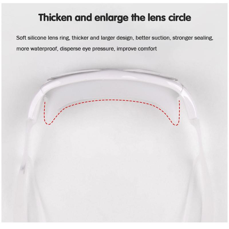 Okulary pływackie dla dorosłych Ochrona oczu Płaskie gogle Wodoodporny, przeciwmgielny sprzęt pływacki