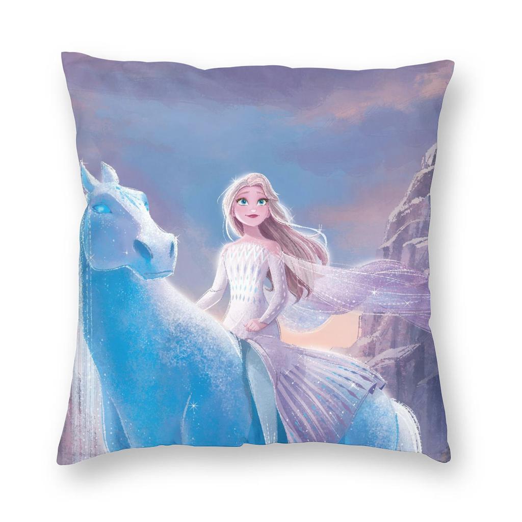 Elsa and Anna Frozen Pillowcase Double-sided Printing Polyester Cushion Cover Decorations  Throw Pillow Case Cover Home Zipper