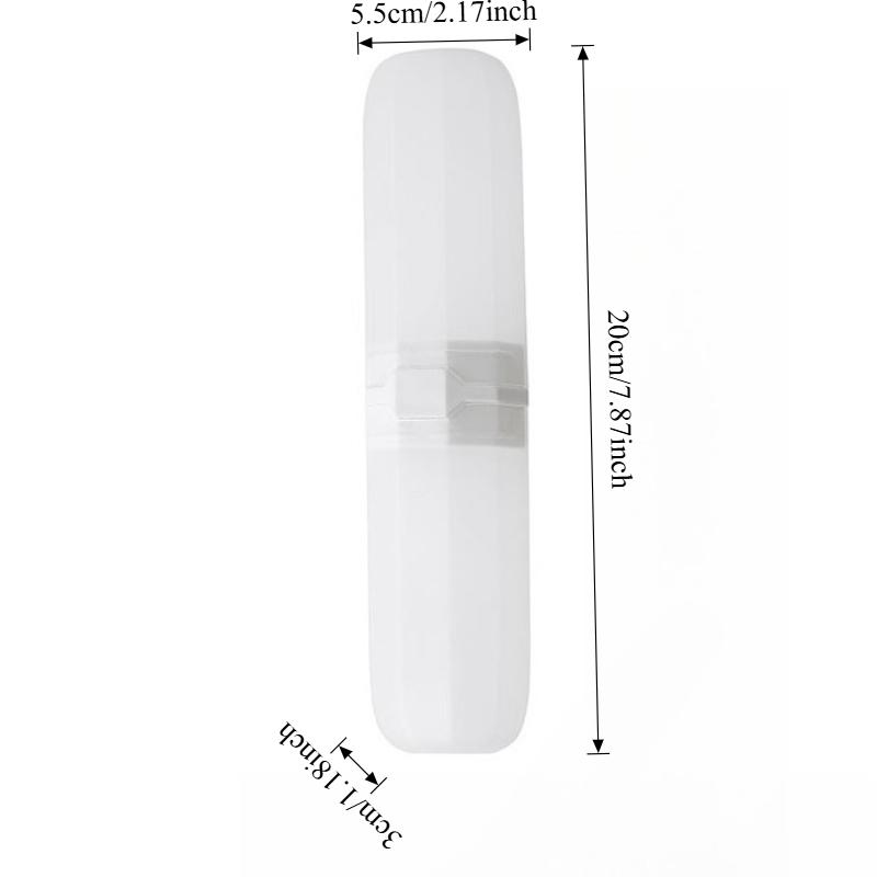 

Multifunctional Storage Box for Toothbrush Travel Organizer Plastic Student Home Pencil Case Portable Tableware Container чистий