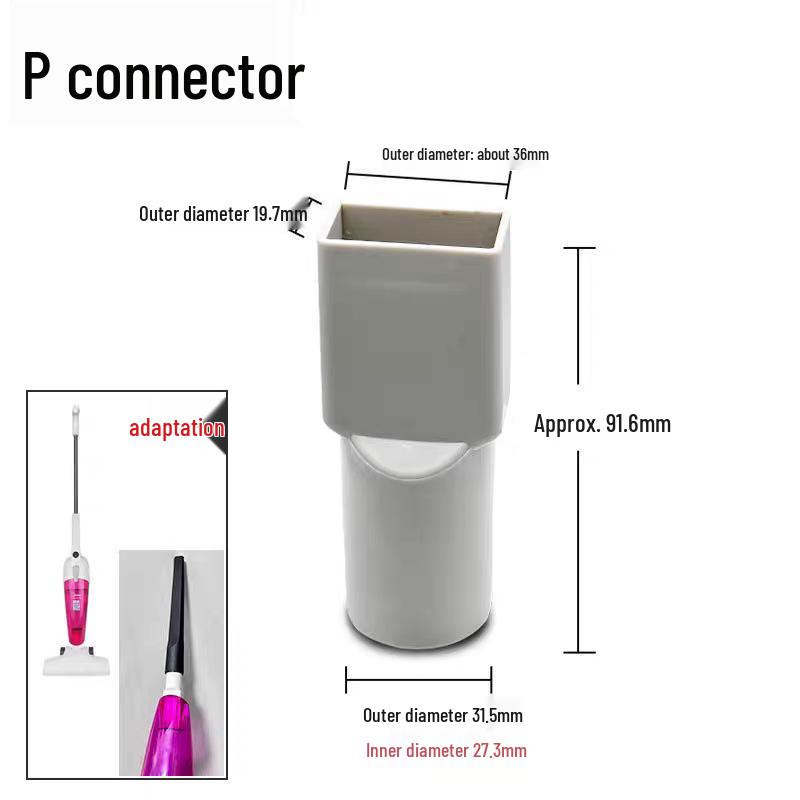 Complete Vacuum Cleaner Adapter Set: Reducing Hose & Quick Connectors (32mm to 35mm, 32mm to 32mm)
