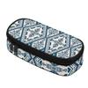 Pen Case Strong Polyester Fabric Spacious Storage Zipper Closure with Main Compartment Mesh Pocket and Pen Slots for Boys Girls