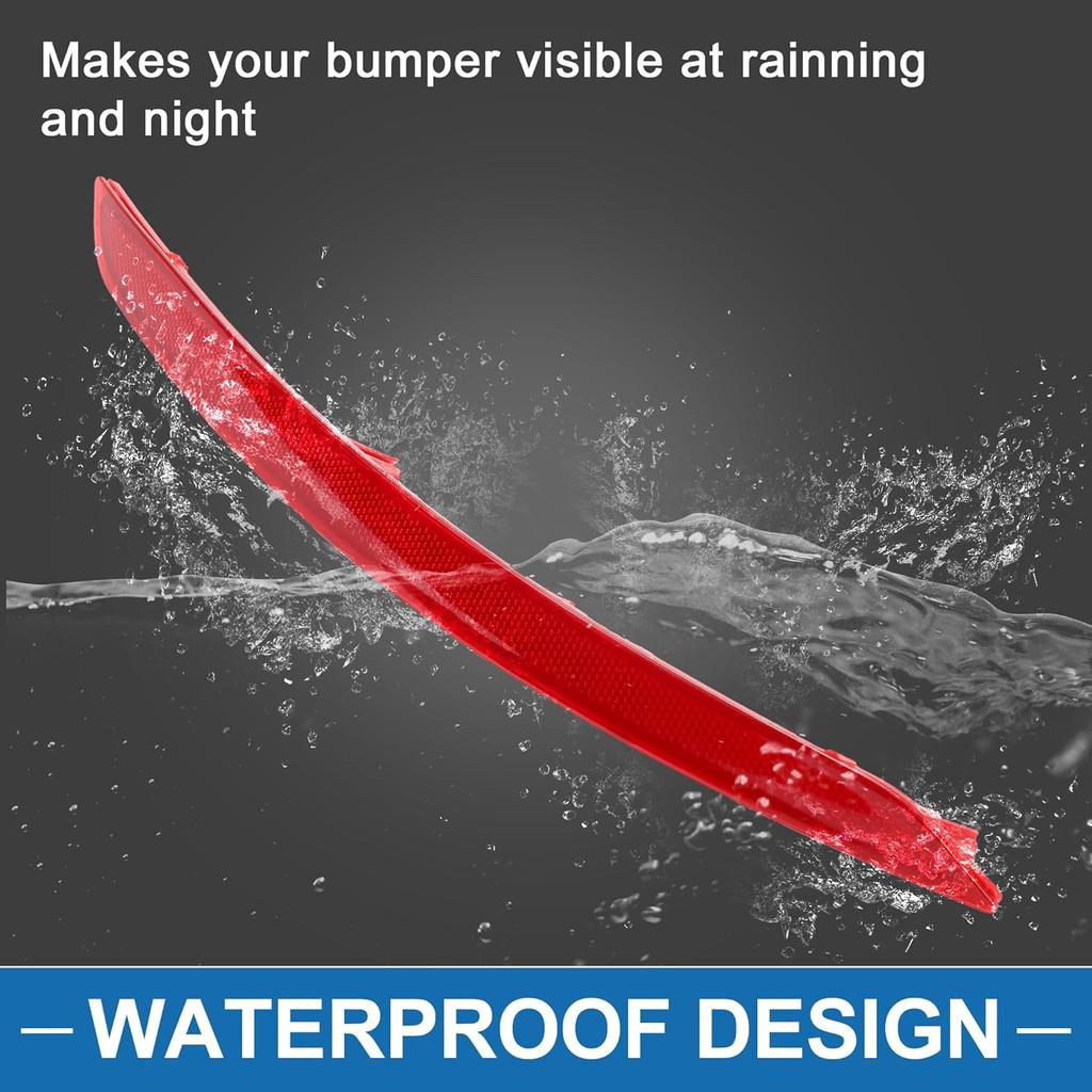 Rear Left Side Bumper Reflector No.92405F2000 Bumper Reflector Side Marker for Hyundai Elantra 2017-2018 Red