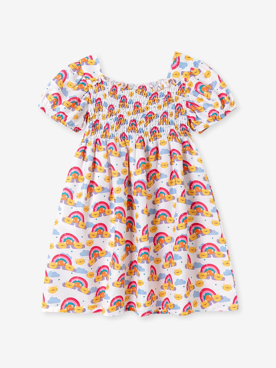 

Summer Short Sleeve European and American Style Casual Cute Kids Dresses 130cm