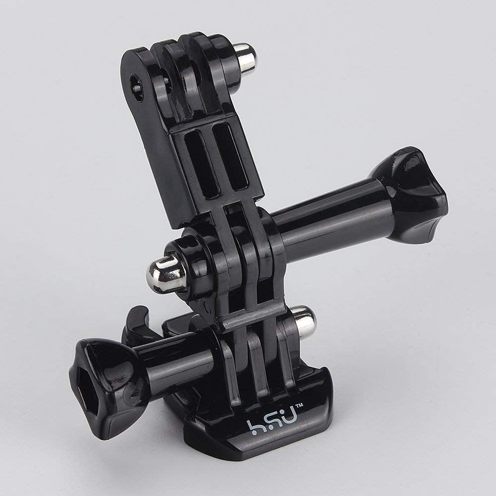 HSU Adjust Arm Straight Joints Mount, Long and Short Same Direction Straight Joints Mount for GoPro Hero 13 12 11 10 9 8 7 6 5 4 3 3+ 2 1, AKASO
