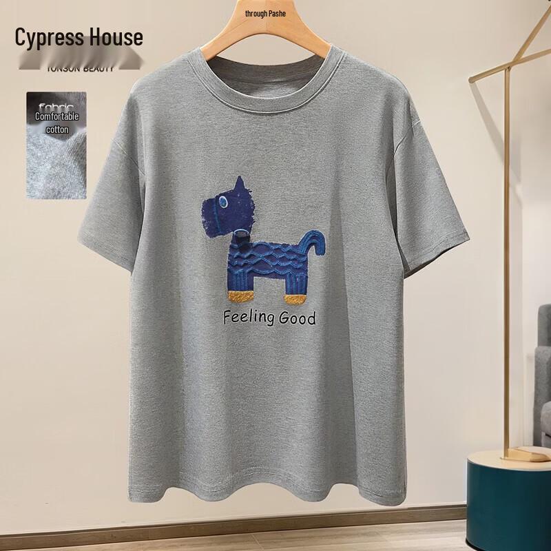 Women s Round Neck Graphic Print Short Sleeve T-Shirt S