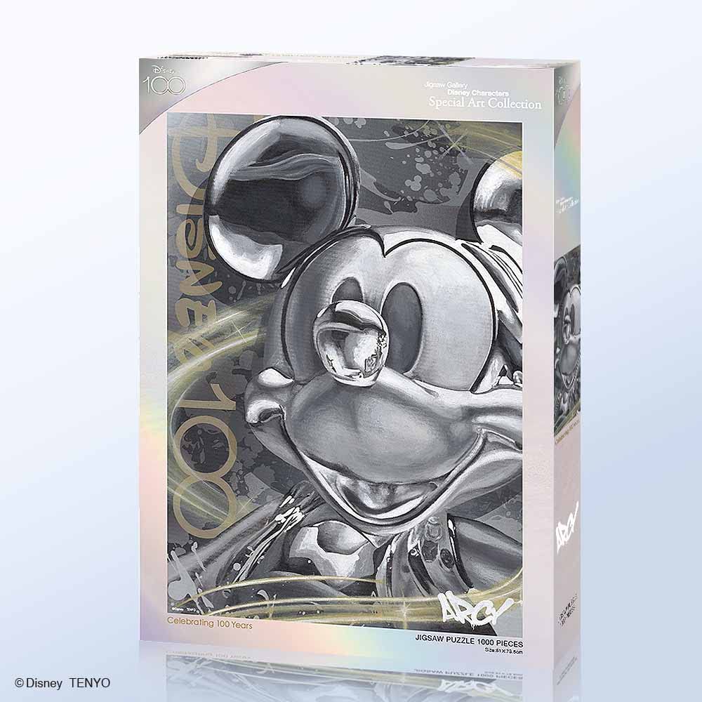 Tenyo 1000 Pcs Jigsaw Puzzle Disney Celebrating 100 Years Holographic 51x73.5cm D-1000-857 Authentic Japan Import