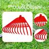 Garden Leaf Rake Head Gardening Removal Tool Heavy Duty Hand Tools Spare Parts with 24 Tines